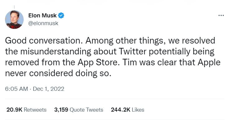 Tỷ phú Elon Musk gặp CEO Tim Cook: Hiểu lầm được giải quyết