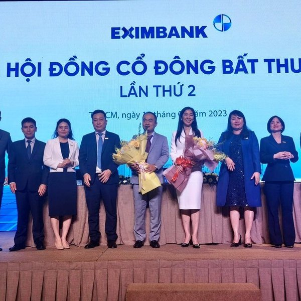 Eximbank bầu 3 lãnh đạo mới, sắp chia cổ tức tỉ lệ 20% sau một thập kỷ