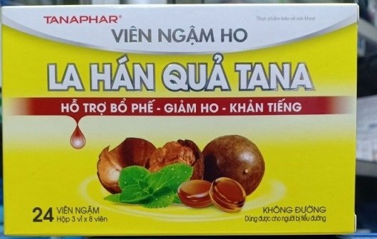 Viên ngậm ho La Hán Quả Tana vi phạm quy định về quảng cáo