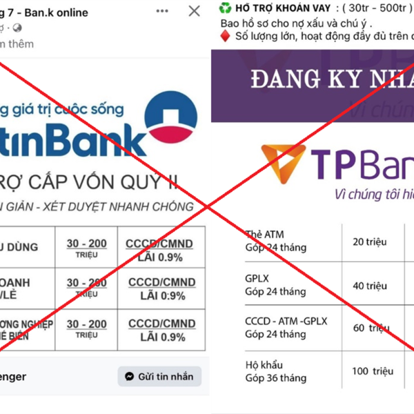 Bộ Công an: Cảnh báo mạo danh ngân hàng cho vay trực tuyến lãi suất thấp