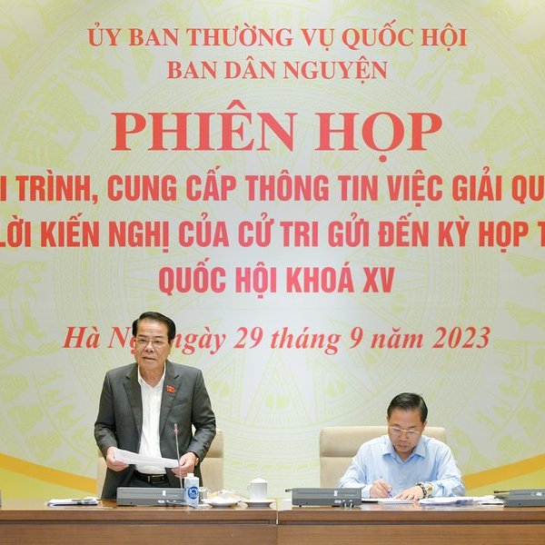 1.887 kiến nghị của cử tri gửi đến Kỳ họp thứ 5 Quốc hội đã được giải quyết