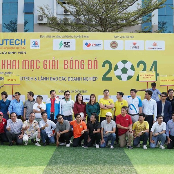 32 đội bóng tranh tài ở giải Cựu sinh viên HUTECH và lãnh đạo các doanh nghiệp 2024